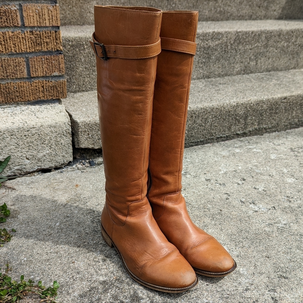 Duo Tan Leather Boots (Narrow Calf)